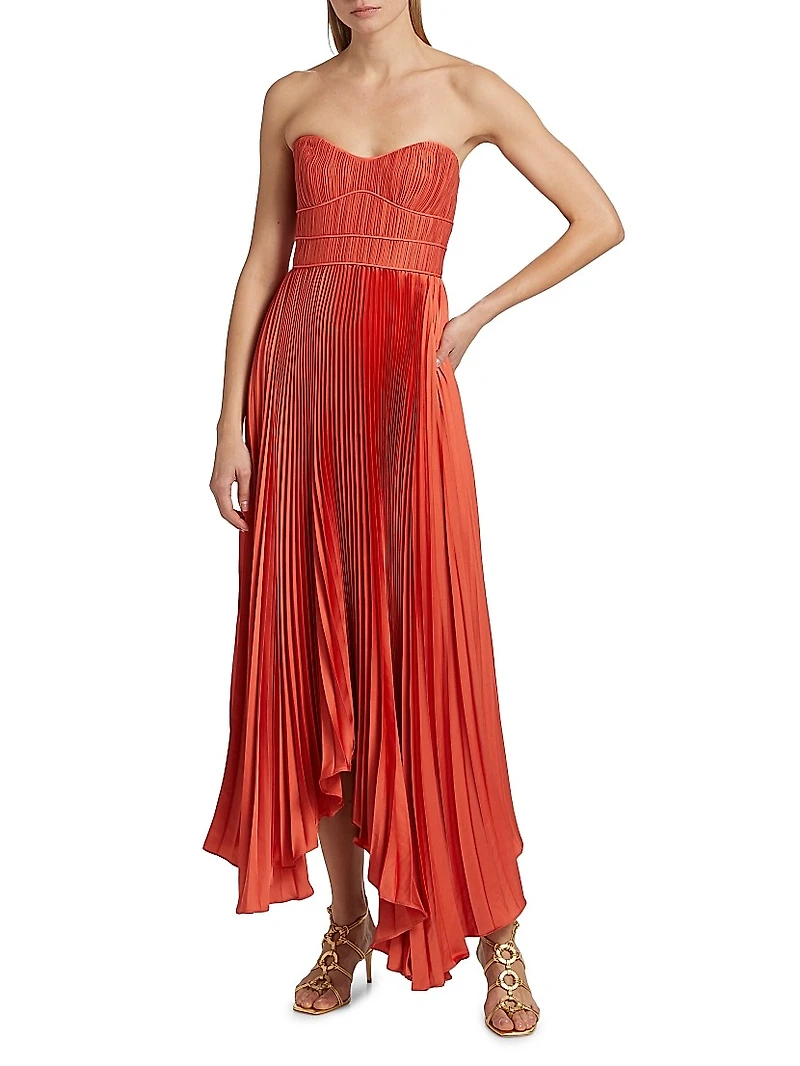Juliett Plissé Midi-Dress