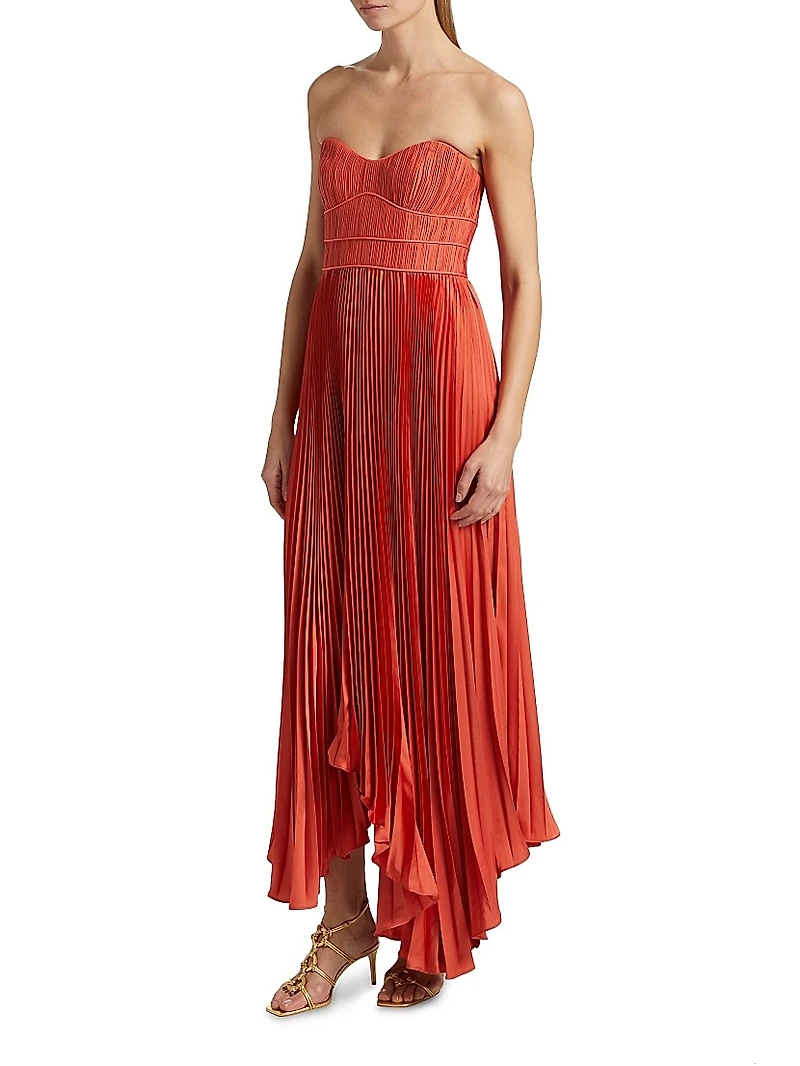 Juliett Plissé Midi-Dress