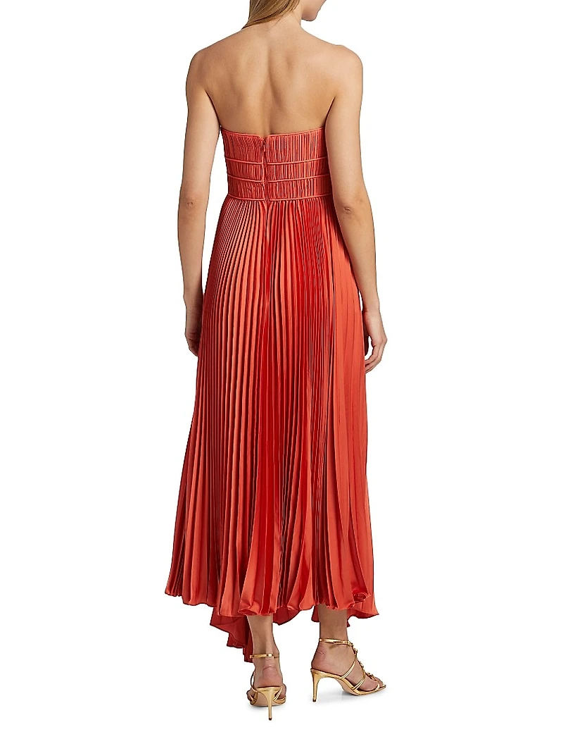 Juliett Plissé Midi-Dress