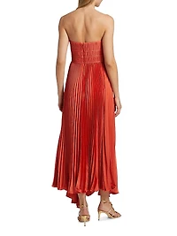 Juliett Plissé Midi-Dress