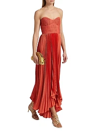 Juliett Plissé Midi-Dress