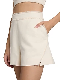 Lacey Fringe Cotton Shorts