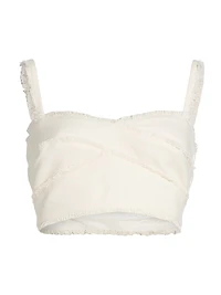 Trinity Fringe Cotton Bra Top