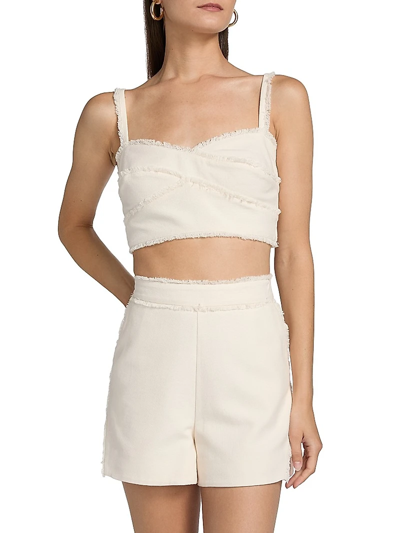 Trinity Fringe Cotton Bra Top