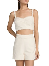 Trinity Fringe Cotton Bra Top