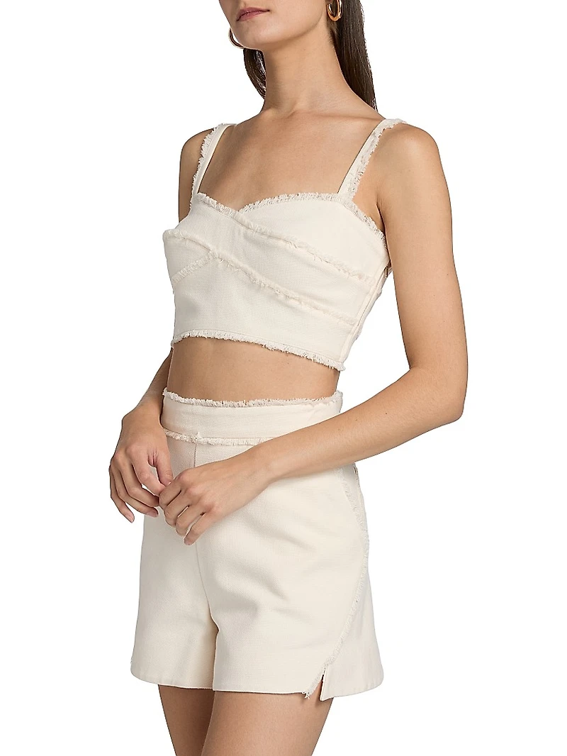 Trinity Fringe Cotton Bra Top