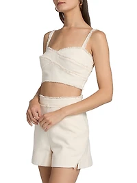 Trinity Fringe Cotton Bra Top