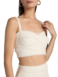 Trinity Fringe Cotton Bra Top