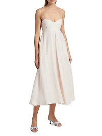 Jill Textured Midi-Dress