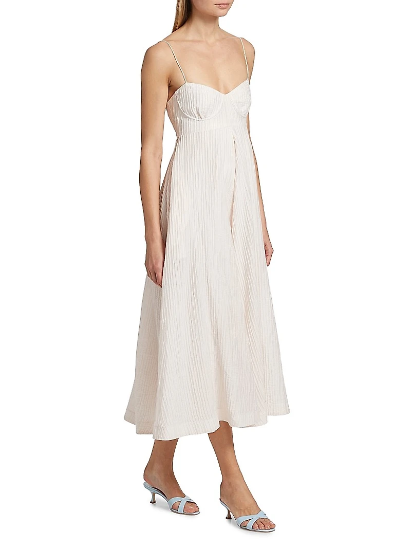 Jill Textured Midi-Dress