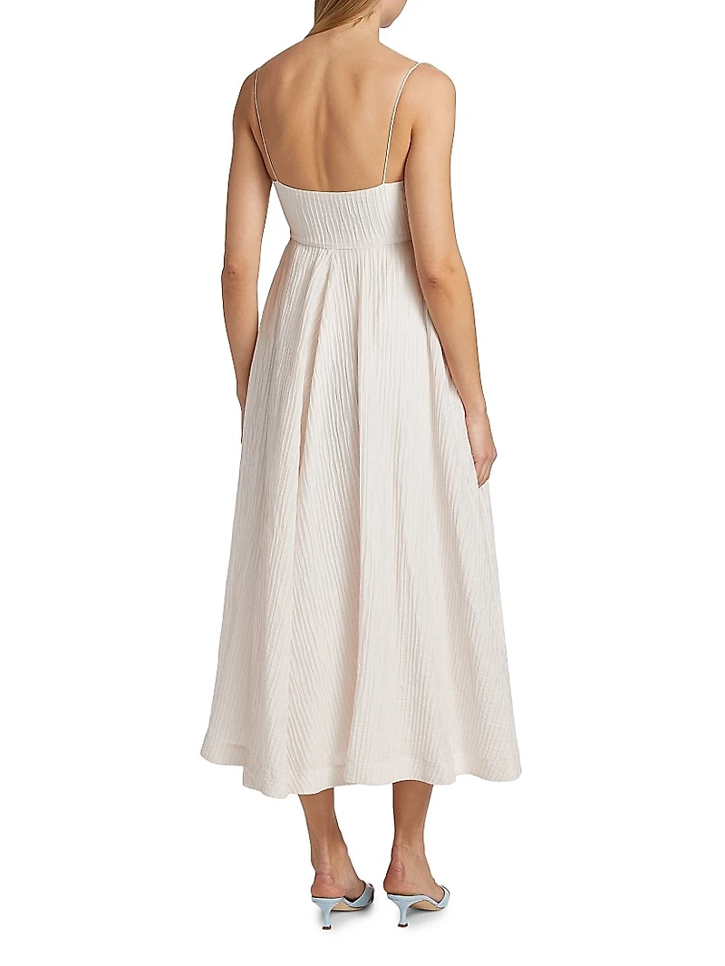 Jill Textured Midi-Dress