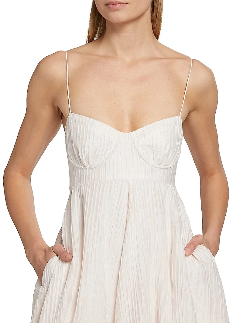 Jill Textured Midi-Dress