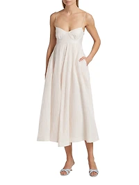 Jill Textured Midi-Dress