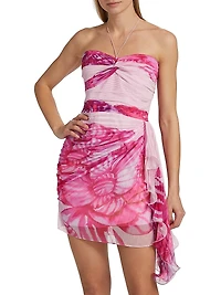 Bentley Printed Chiffon Minidress