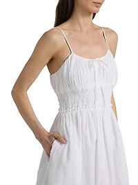 Jessa Shirred Waist Midi-Dress