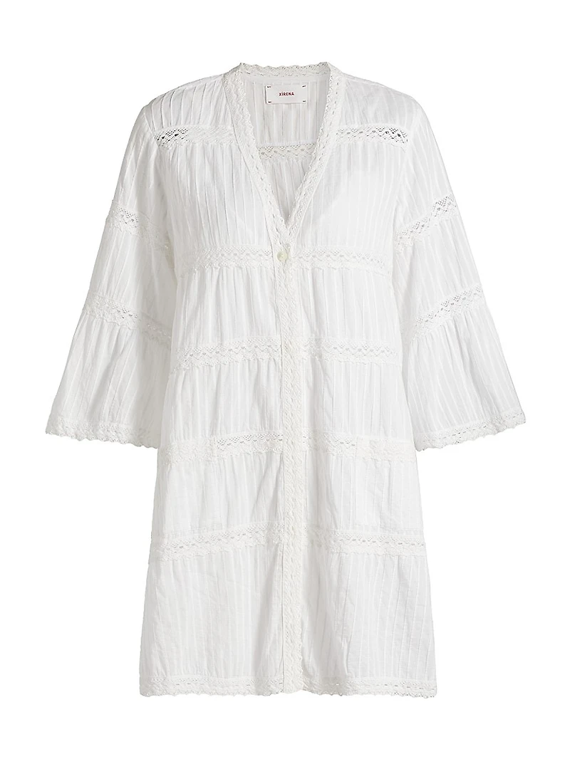 Frida Tiered Cotton Shift Dress