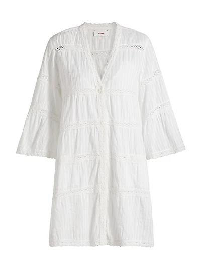 Frida Tiered Cotton Shift Dress