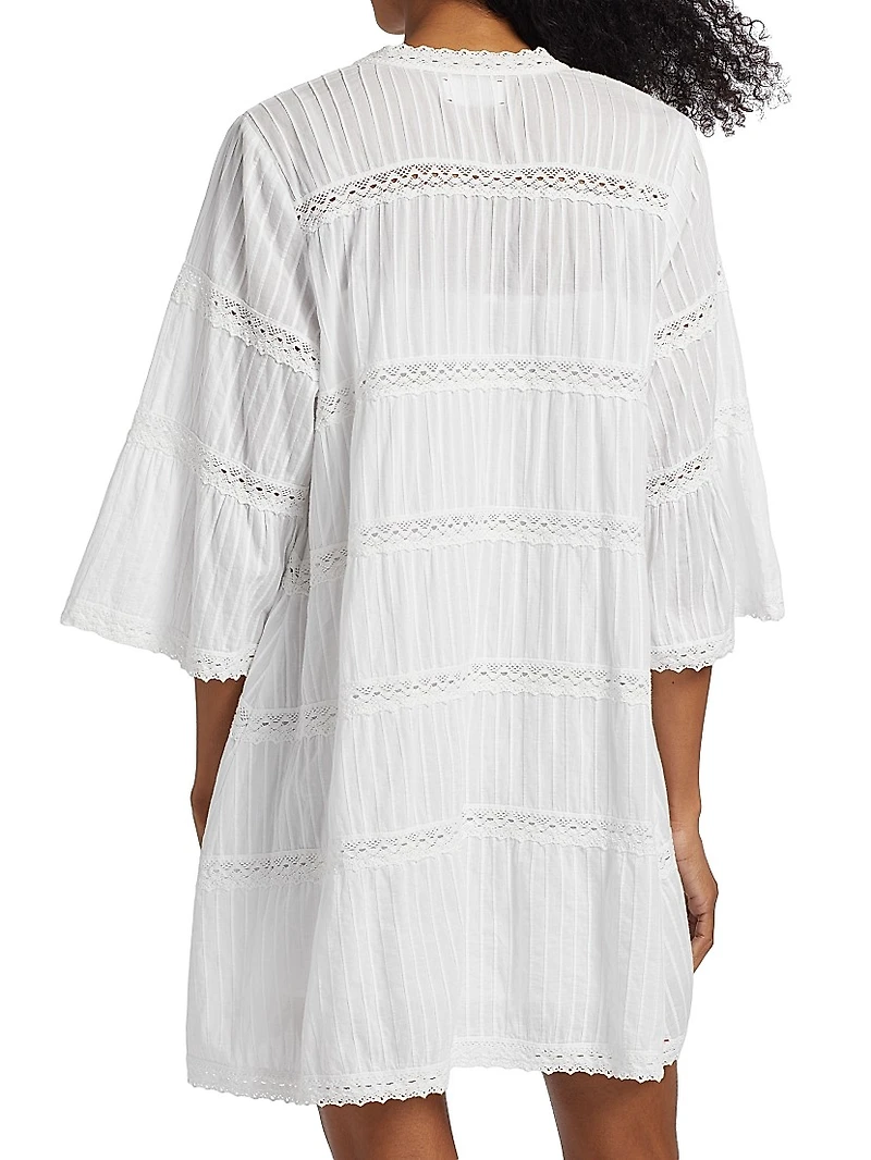 Frida Tiered Cotton Shift Dress