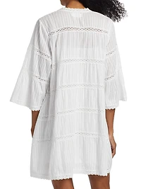 Frida Tiered Cotton Shift Dress