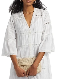 Frida Tiered Cotton Shift Dress