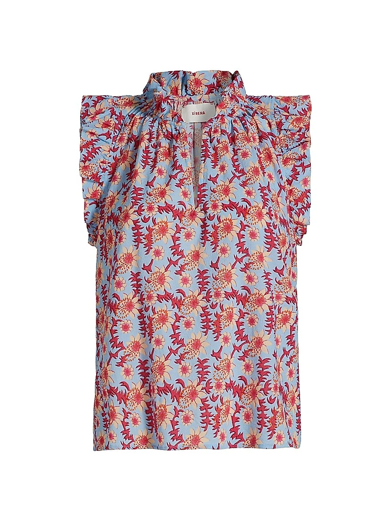 Bex Floral Cotton Sleeveless Top