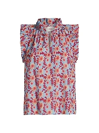 Bex Floral Cotton Sleeveless Top