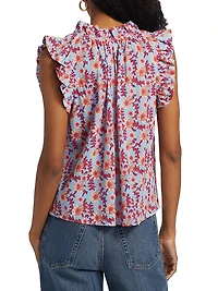 Bex Floral Cotton Sleeveless Top