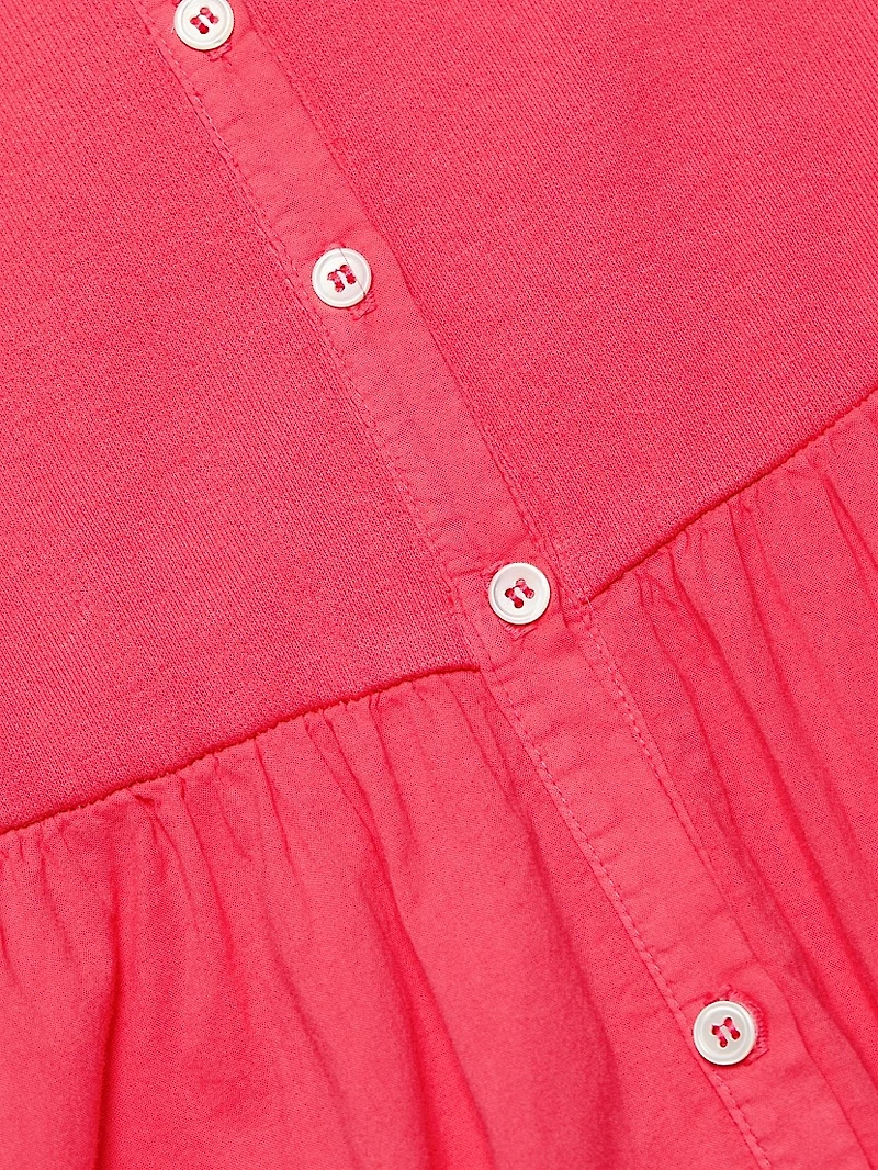 Fenix Button-Front Cotton Midi-Dress