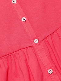 Fenix Button-Front Cotton Midi-Dress