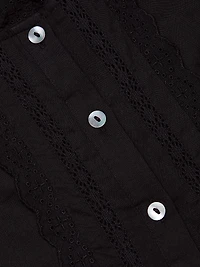 Lara Embroidered Cotton Sleeveless Shirt