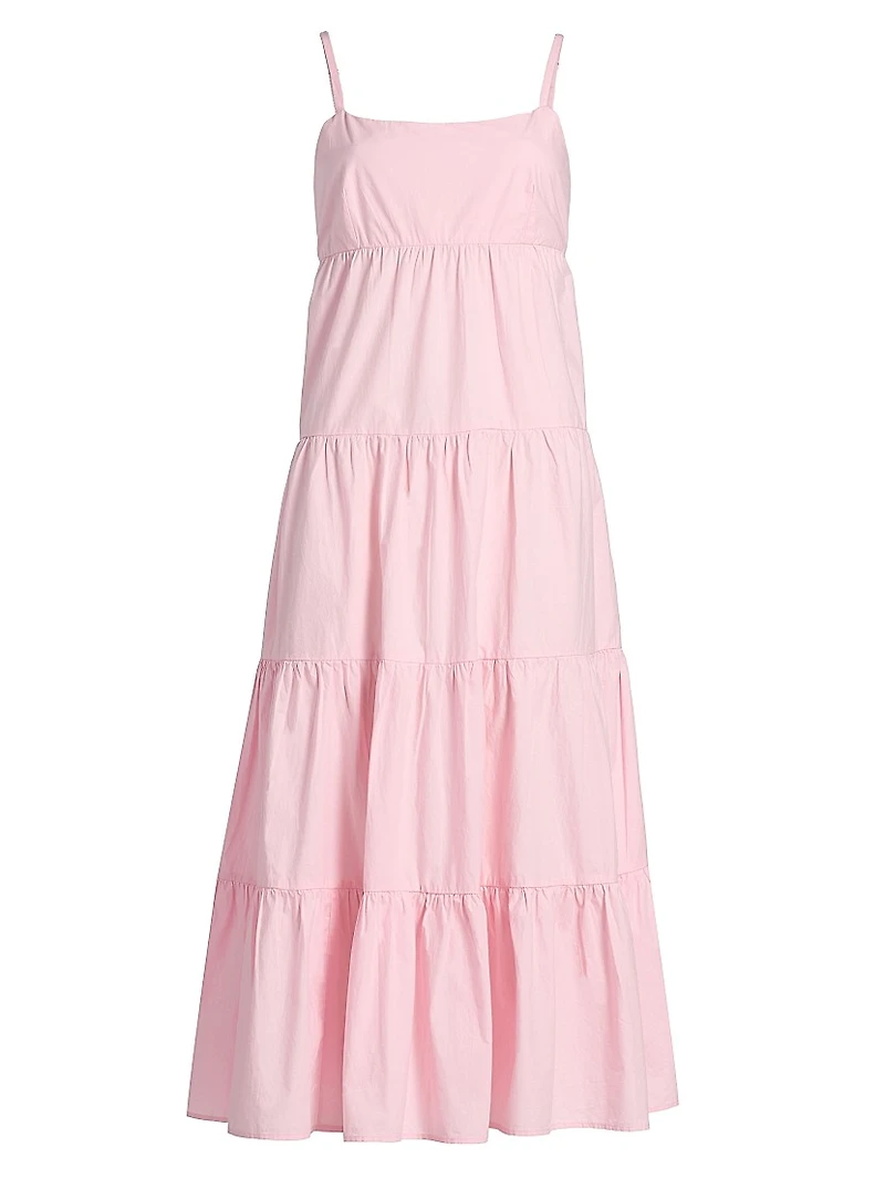 Hazel Cotton Tiered Midi-Dress
