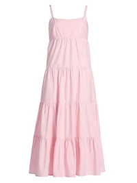 Hazel Cotton Tiered Midi-Dress