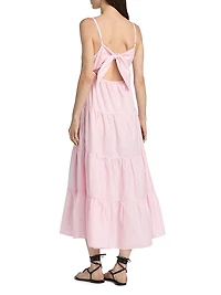 Hazel Cotton Tiered Midi-Dress