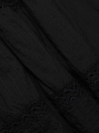 Janis Lace Button-Front Maxi Dress