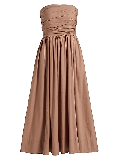 Clea Strapless Midi-Dress