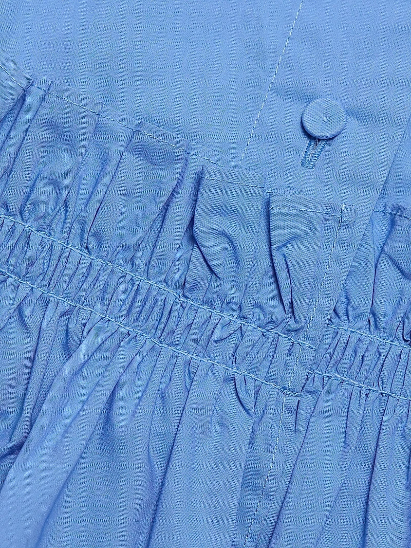 Ayla Cotton Ruffled Mini Shirtdress