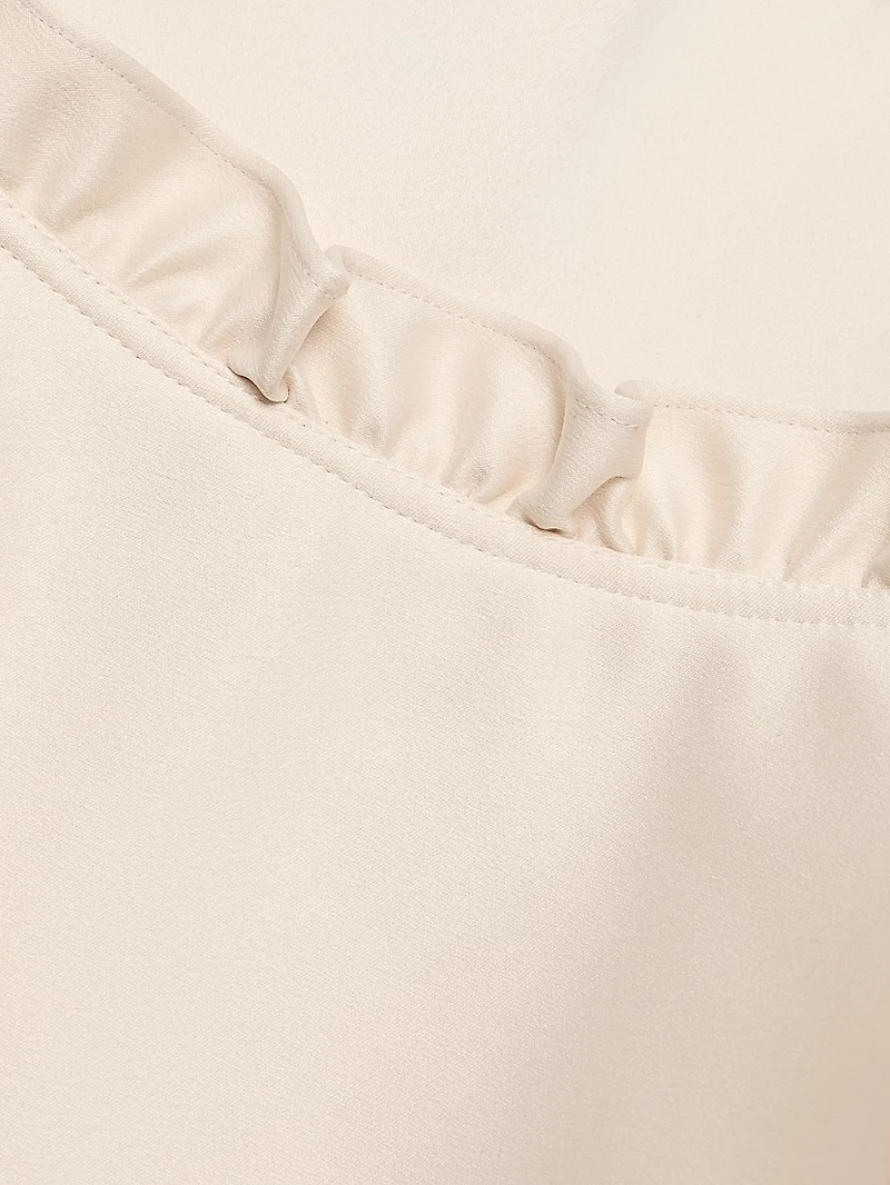 Vera Satin Handkerchief Midi-Skirt