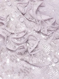 Maya Ruffle-Trimmed Sequined Minidress