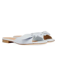 Vargas Linen Flat Sandals