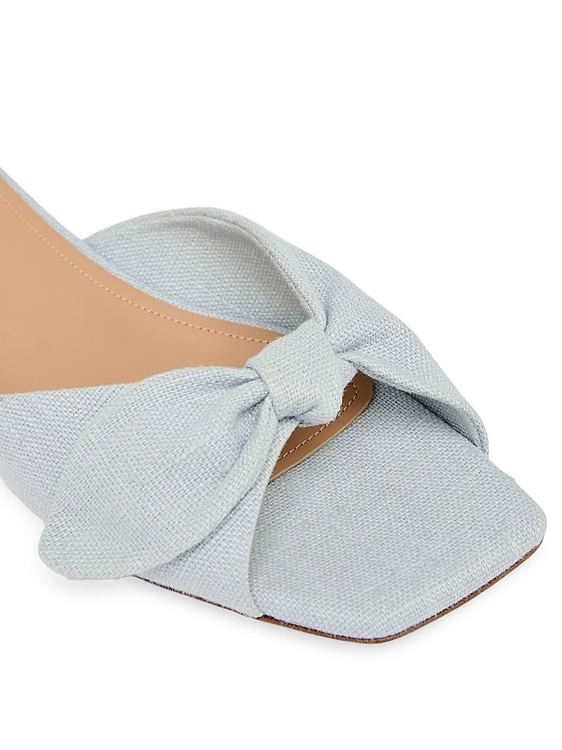 Vargas Linen Flat Sandals