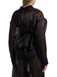 Silk Organza Twisted Shirt