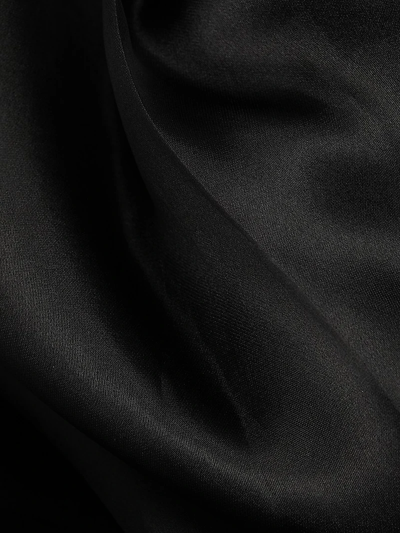 Silk Organza Wide-Leg Pants