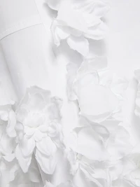 Bella Floral Appliqué Midi-Dress