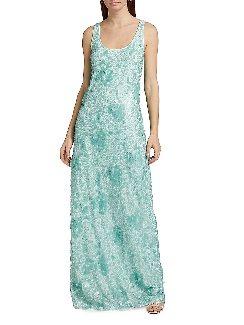 Bex Paillette Tank Maxi Dress