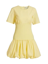 Libbie Bubble-Hem Minidress
