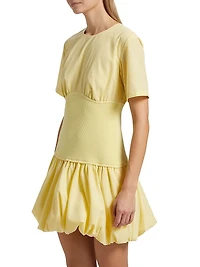 Libbie Bubble-Hem Minidress