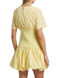 Libbie Bubble-Hem Minidress