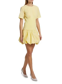 Libbie Bubble-Hem Minidress