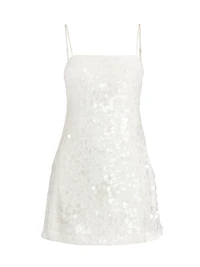 Lollie Sequined A-Line Minidress