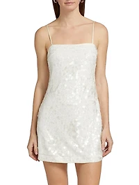 Lollie Sequined A-Line Minidress